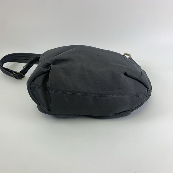 Travelon Crossbody Purse Double Gusset Pockets Zip With Flap Snap Wallet Gray - Picture 6 of 15